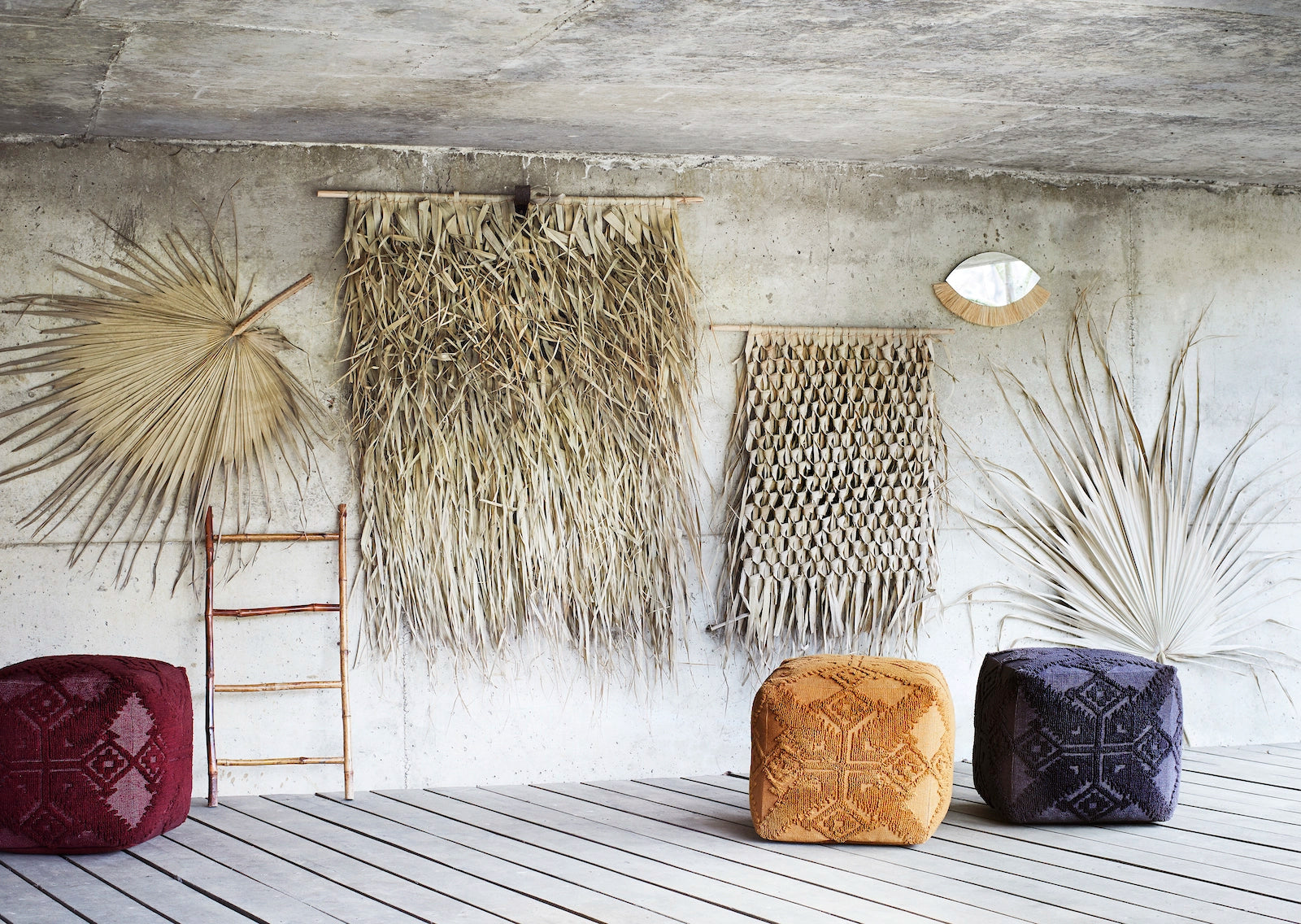 Dried palm decor and wall hangings for sale