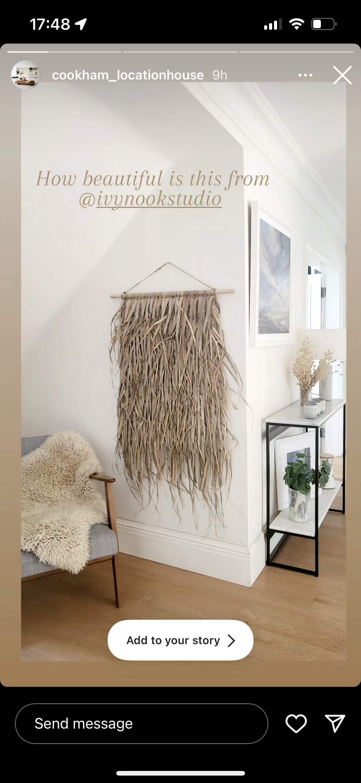 Woven Palm Hanging - Midi