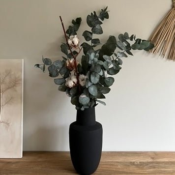 Calming Preserved Eucalyptus and Dried Cotton Bunch. - Ivy Nook