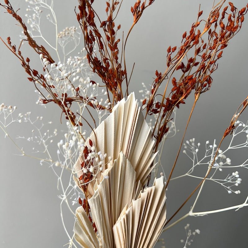 Dried Mini Palm Spears, Bleached Ivory - Ivy Nook