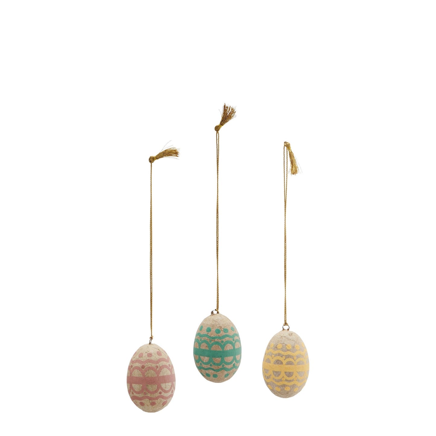 Hand-painted Paper Mache Egg Easter Decorations - Ivy Nook