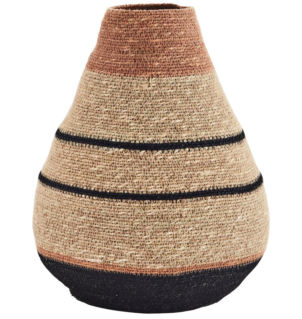 Seagrass Vase: Large, Earthy Tones *Pre-Order* - Ivy Nook