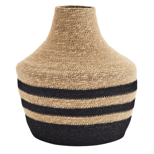 Seagrass Vase, Large: Natural Monochrome *Pre-Order* - Ivy Nook