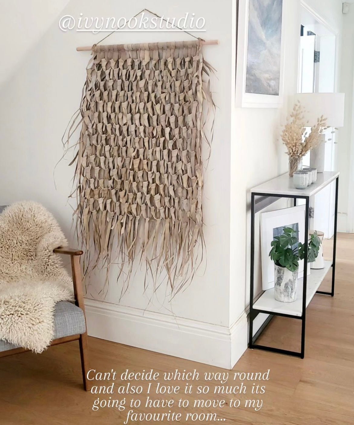 Woven Palm Hanging - Midi - Ivy Nook